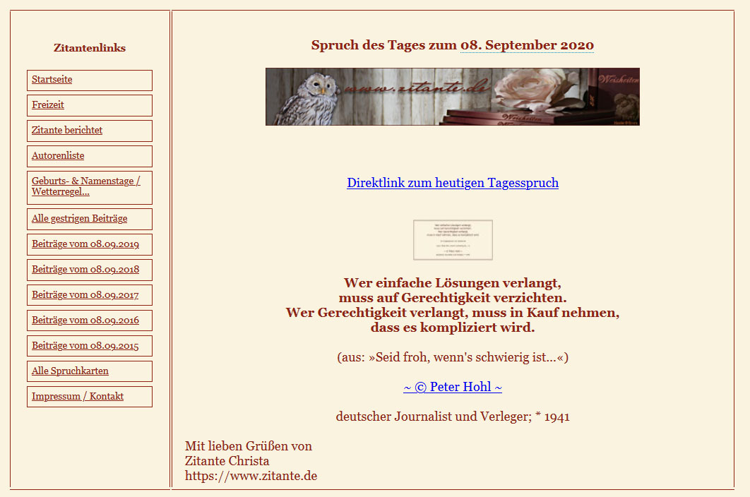 Zitante 8.9.2020