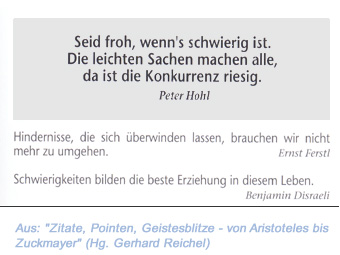 Aus einem Zitatenbuch