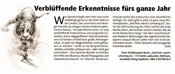 Besprechung sh:z